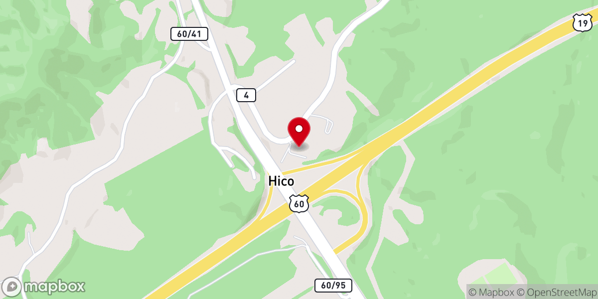 Map showing location of Sunday Road Baptist Church