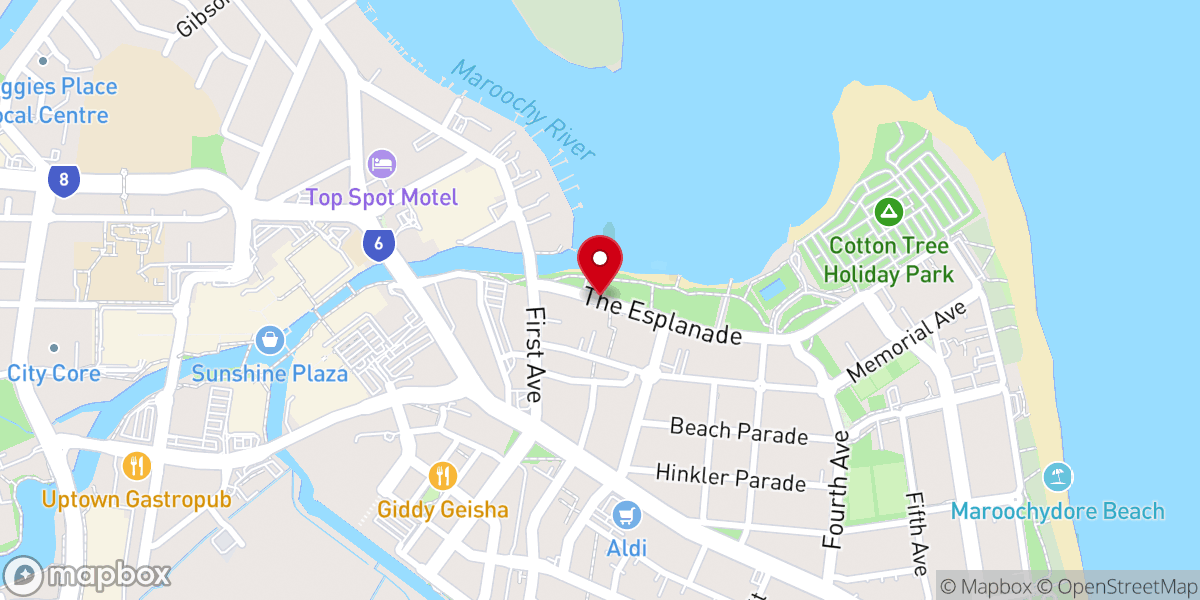 Map showing location of Kings Christian Church
