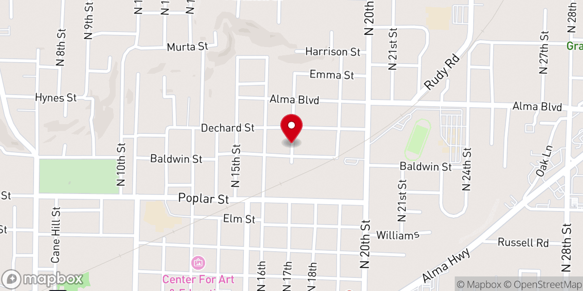 Map showing location of Revival Temple