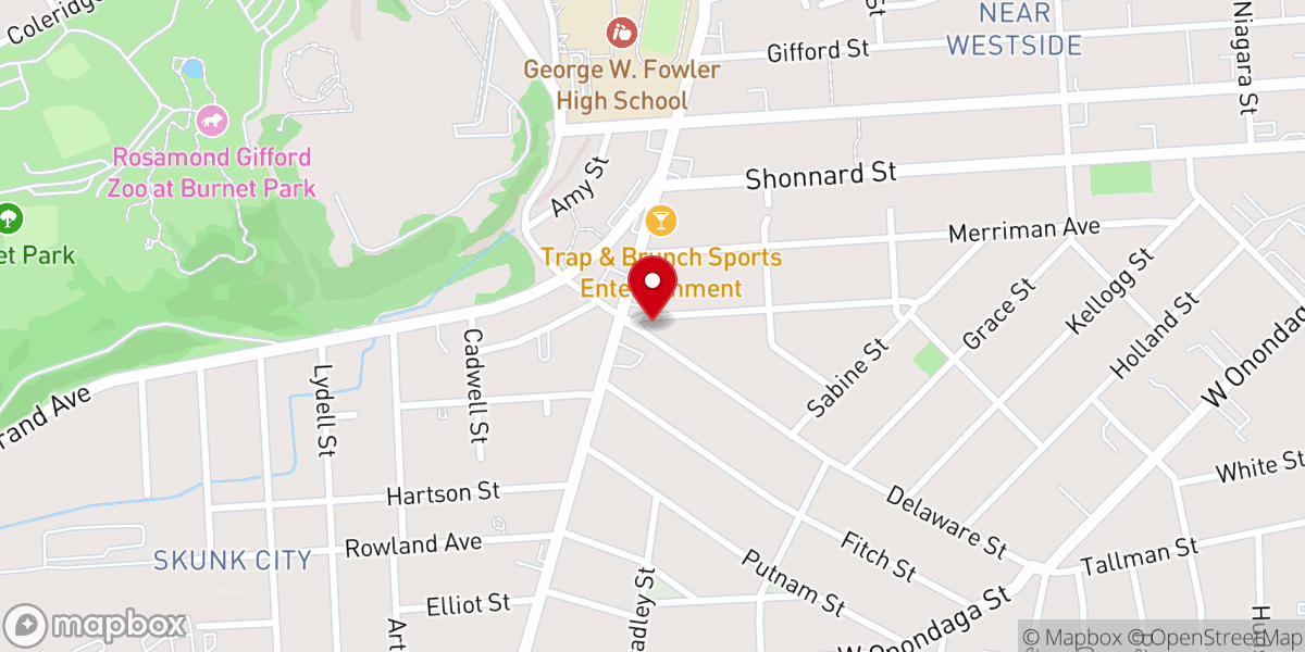 Map showing location of New Beginning Unity Missionary Baptist Church