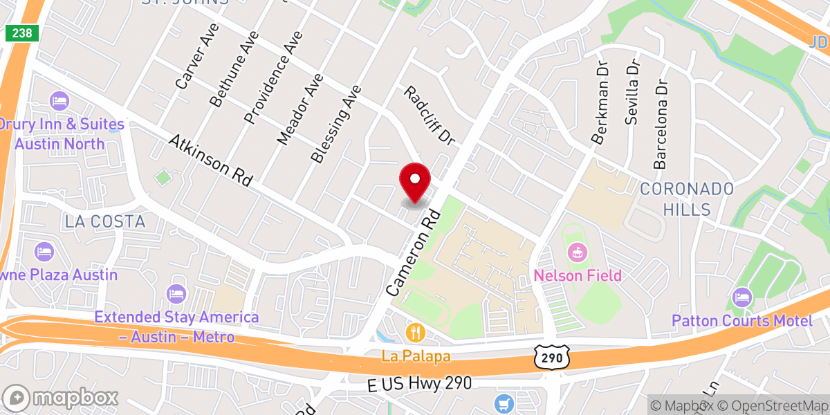 Map showing location of Reconciliation Ministries New Beginning Church