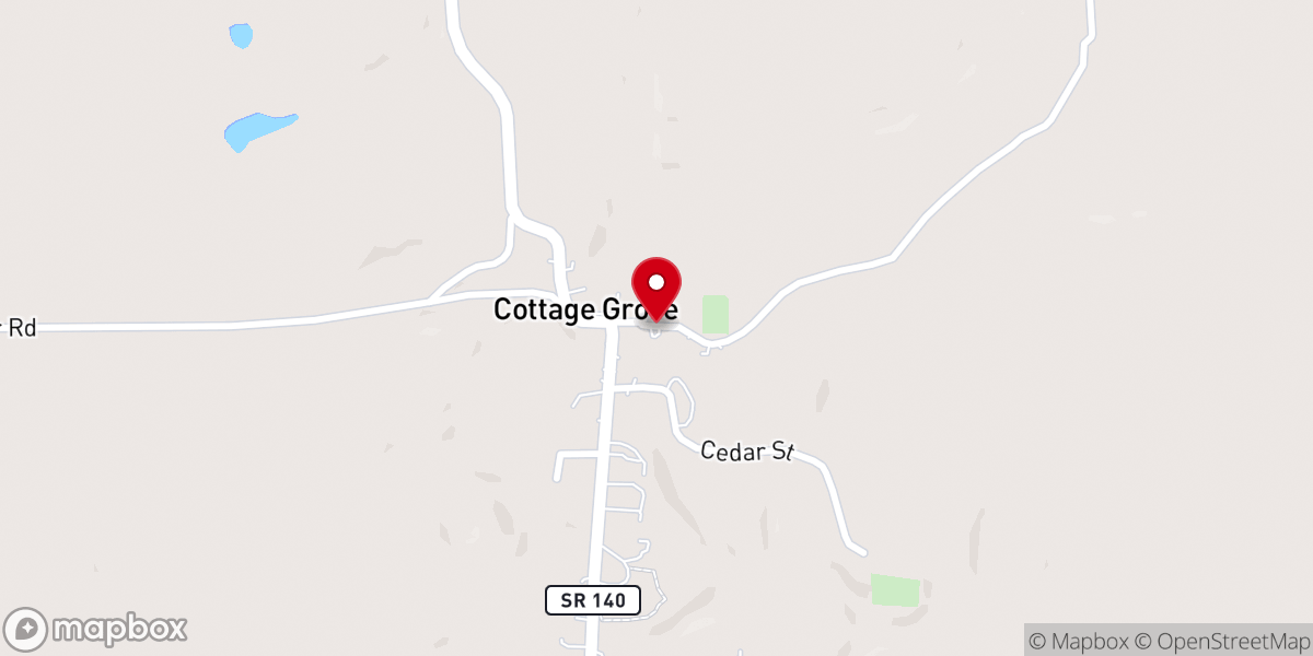 Map showing location of Cottage Grove Fire Department