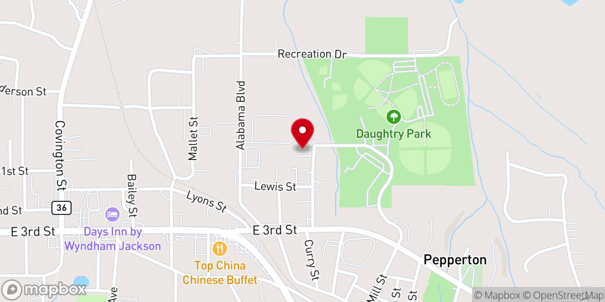 Map showing location of Liberty Hill Church