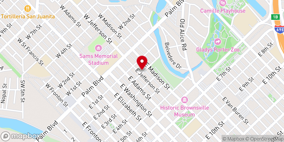 Map showing location of St. Thomas Church