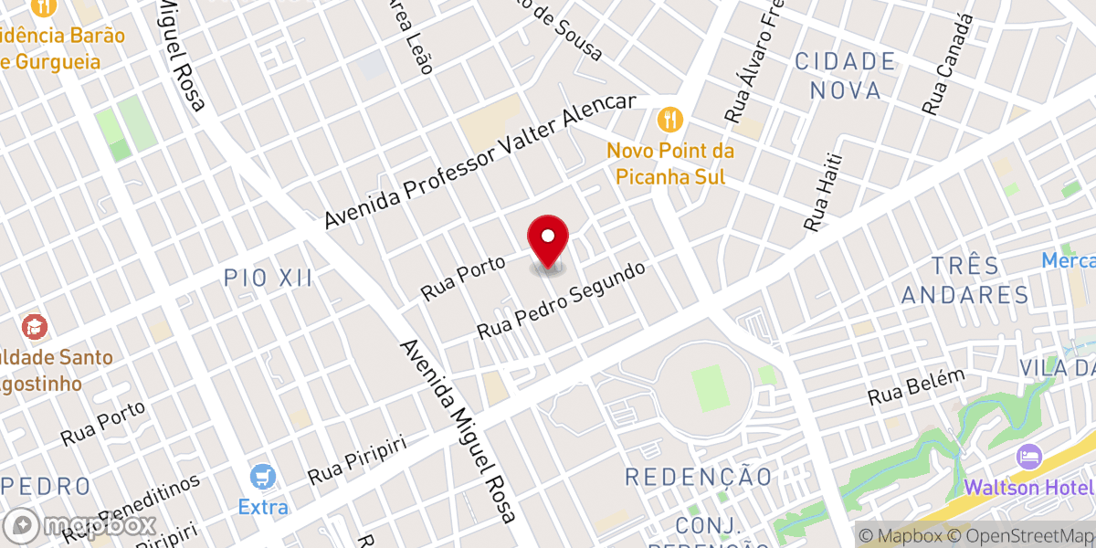 Map showing location of Capela Nossa Senhora do Carmo