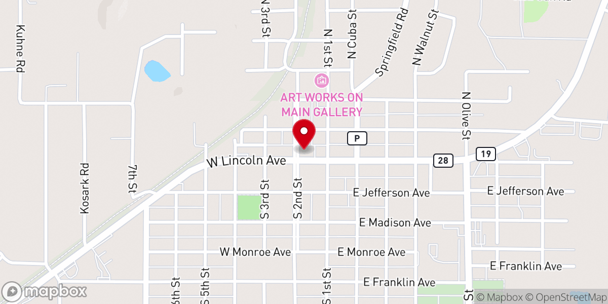 Map showing location of Redeeming Grace Fellowship