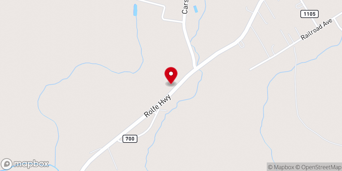 Map showing location of St. Mark Apostolic Faith Church of God