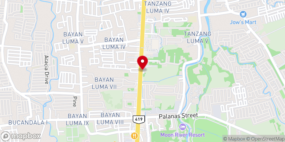 Map showing location of LJORGMI Imus Church