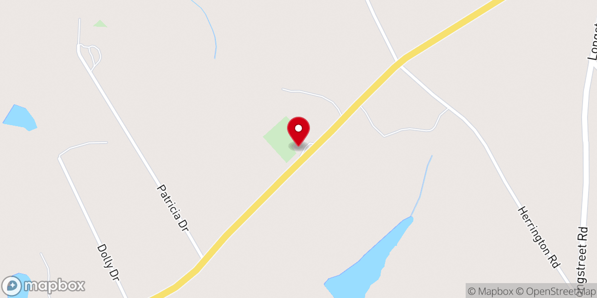 Map showing location of Mt Olive Baptist Church