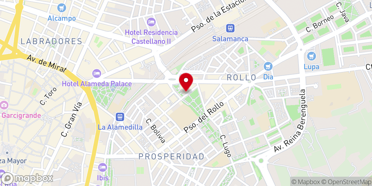 Map showing location of Iglesia Adventista del Séptimo Día en Salamanca