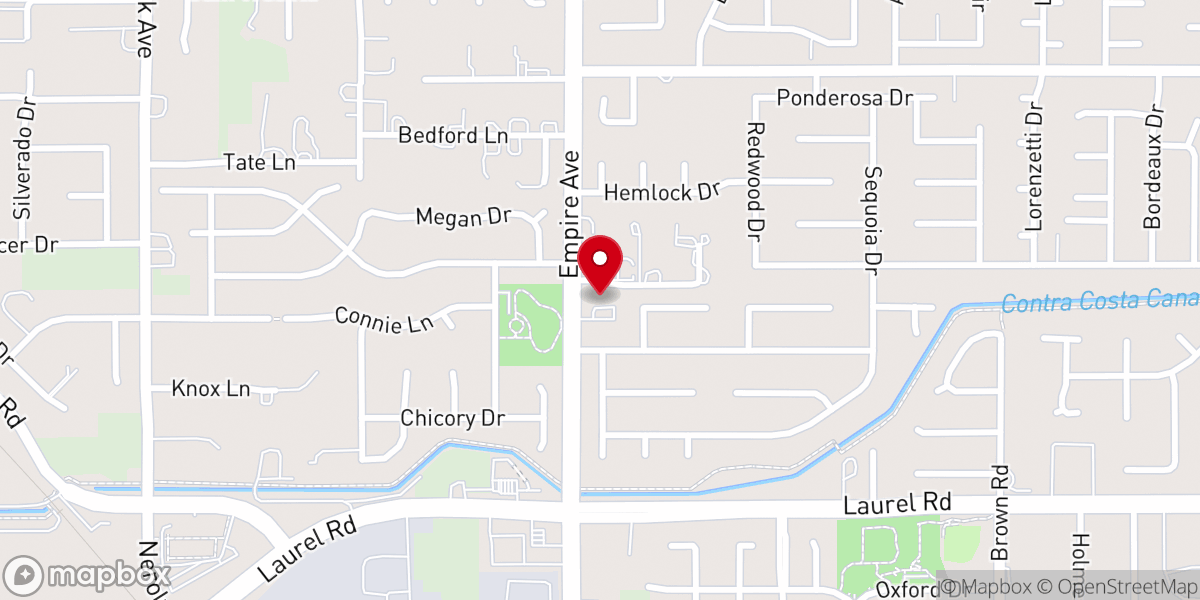 Map showing location of Revive Church