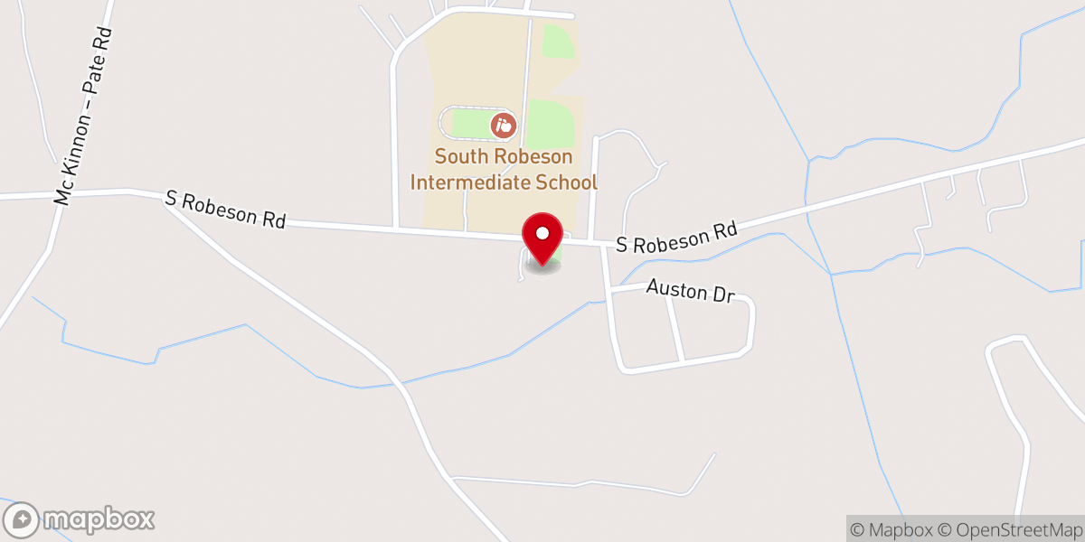 Map showing location of Ashpole Center United Methodist Church