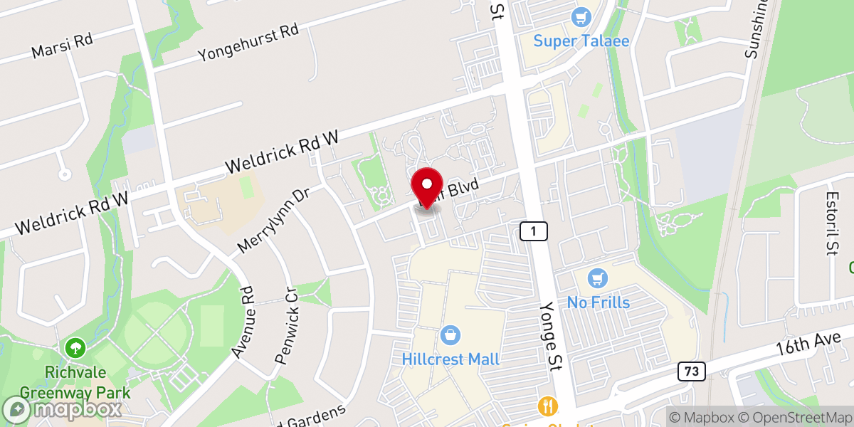 Map showing location of Richmond Hill Pentecostal Church
