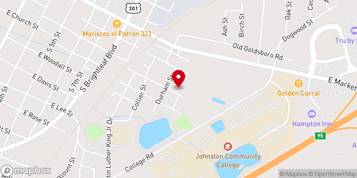 Map showing location of Shiloh Christian Church