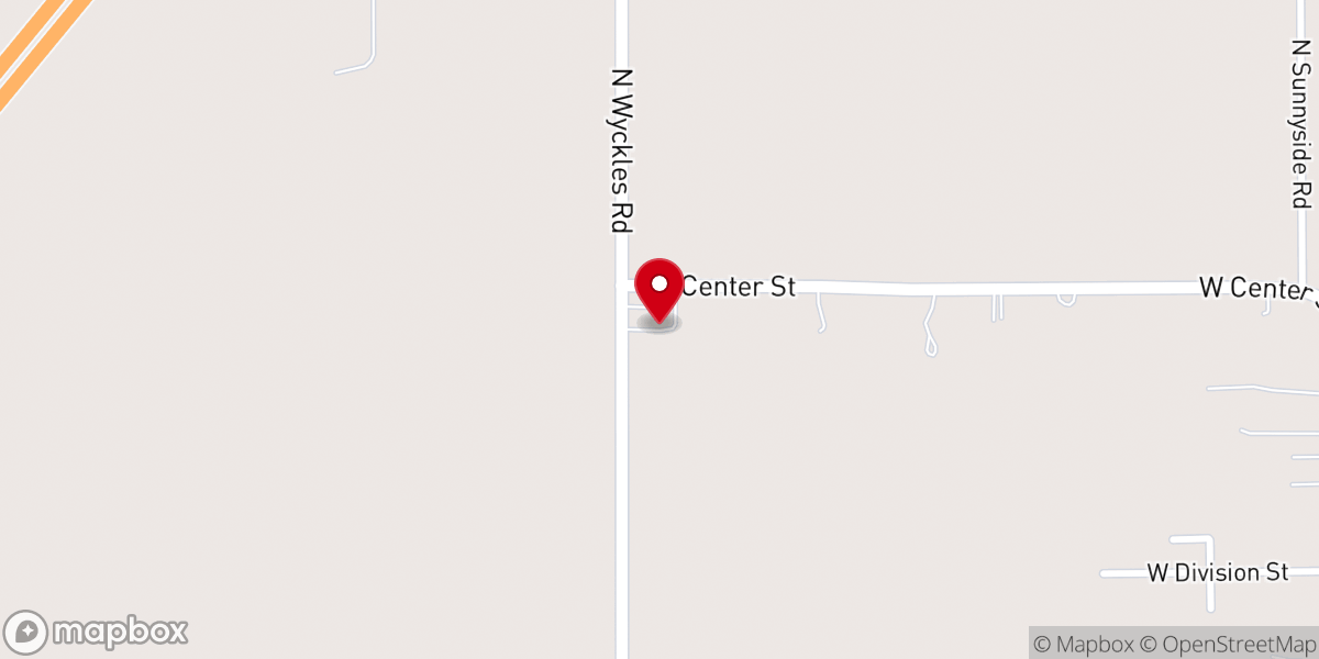 Map showing location of Sharon Church