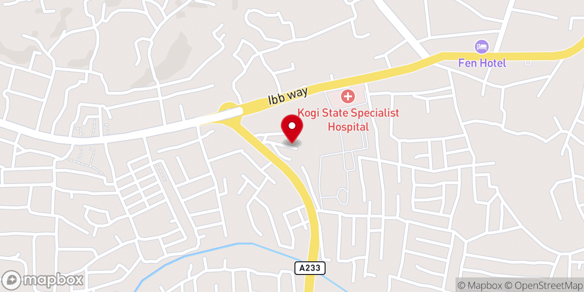 Map showing location of St Lukes Anglican Church Adankolo