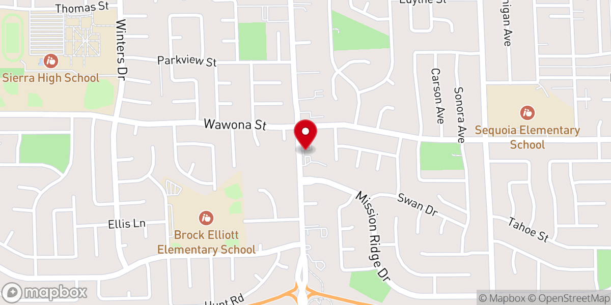 Map showing location of Life Mission Christian Church