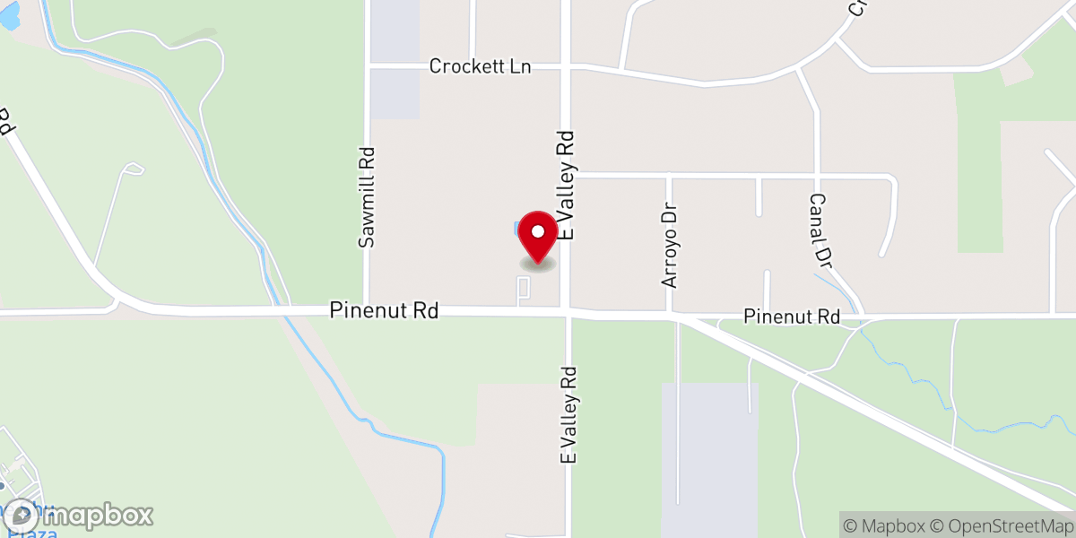 Map showing location of Crossroads Nazarene Church