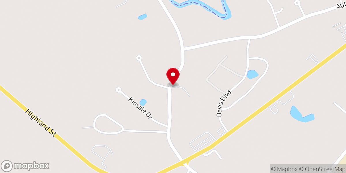 Map showing location of Salmon Falls Church