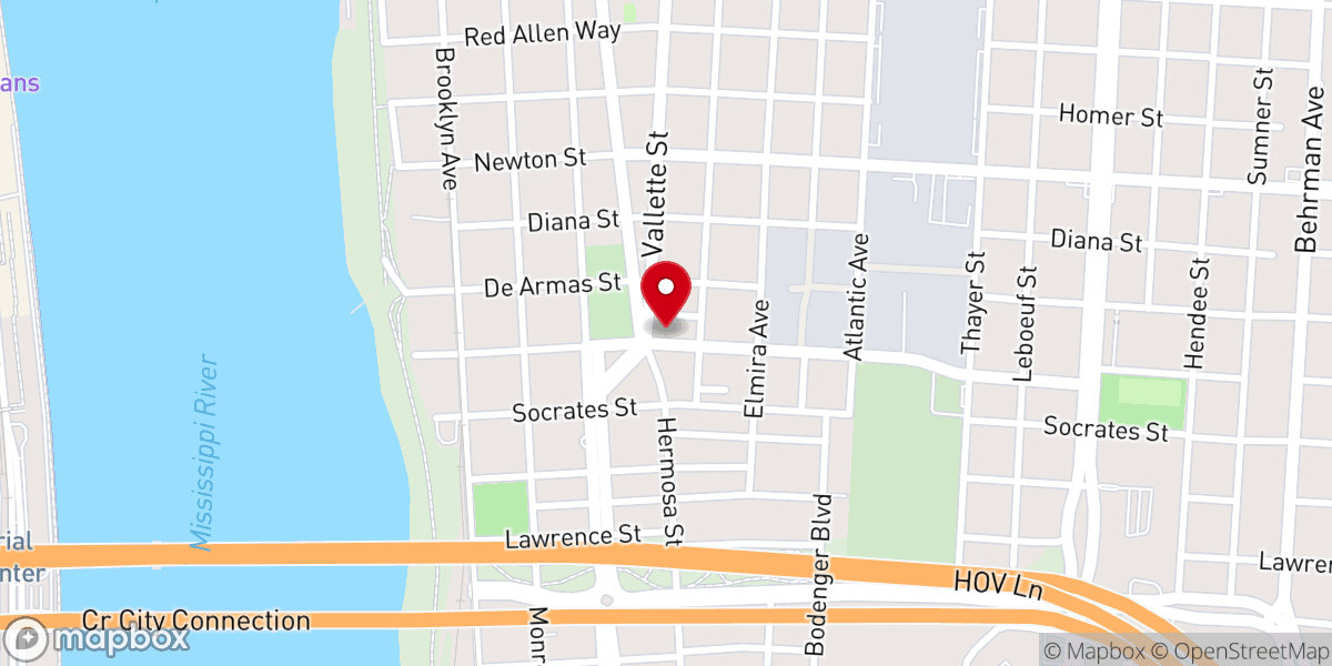 Map showing location of Greater Morning Star Baptist Church
