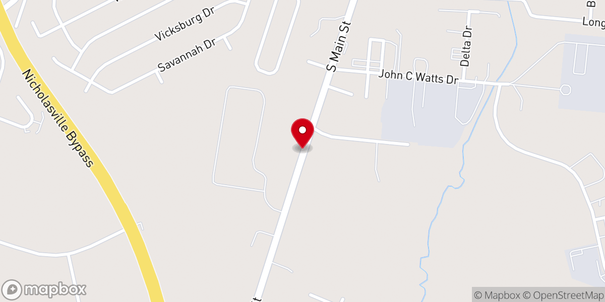 Map showing location of New Hope Fellowship