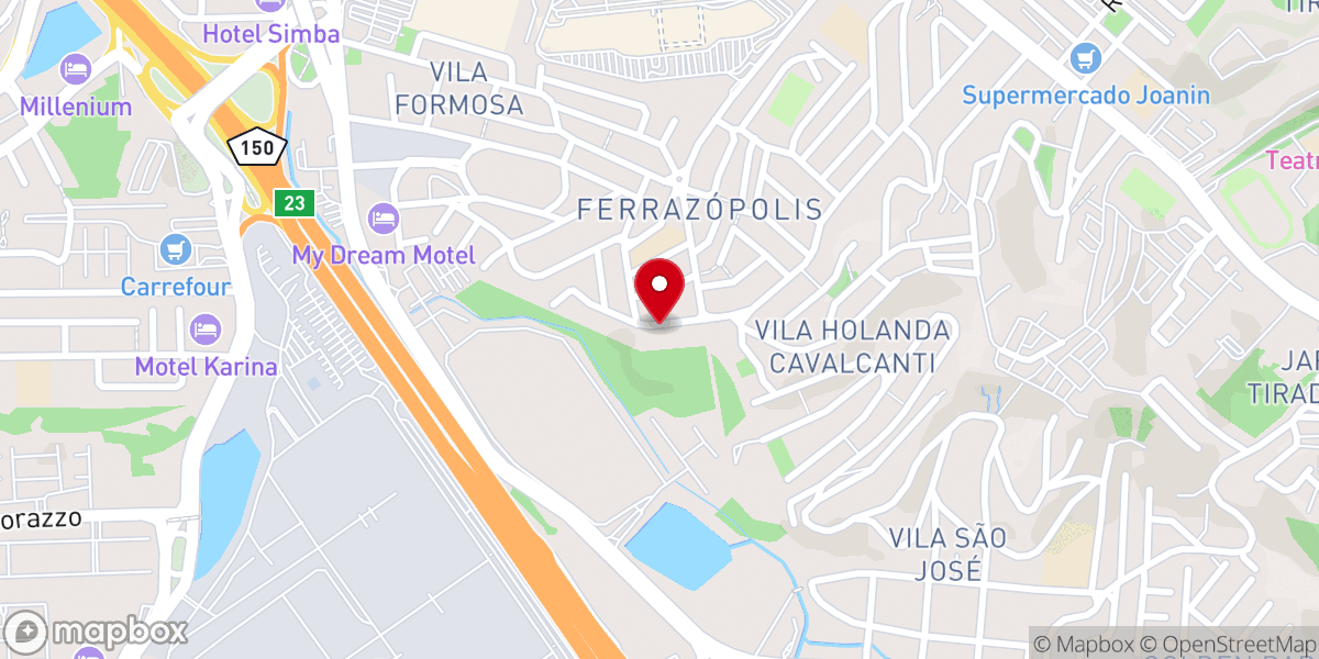 Map showing location of IBNAC - Igreja Batista Nova Aliança com Cristo
