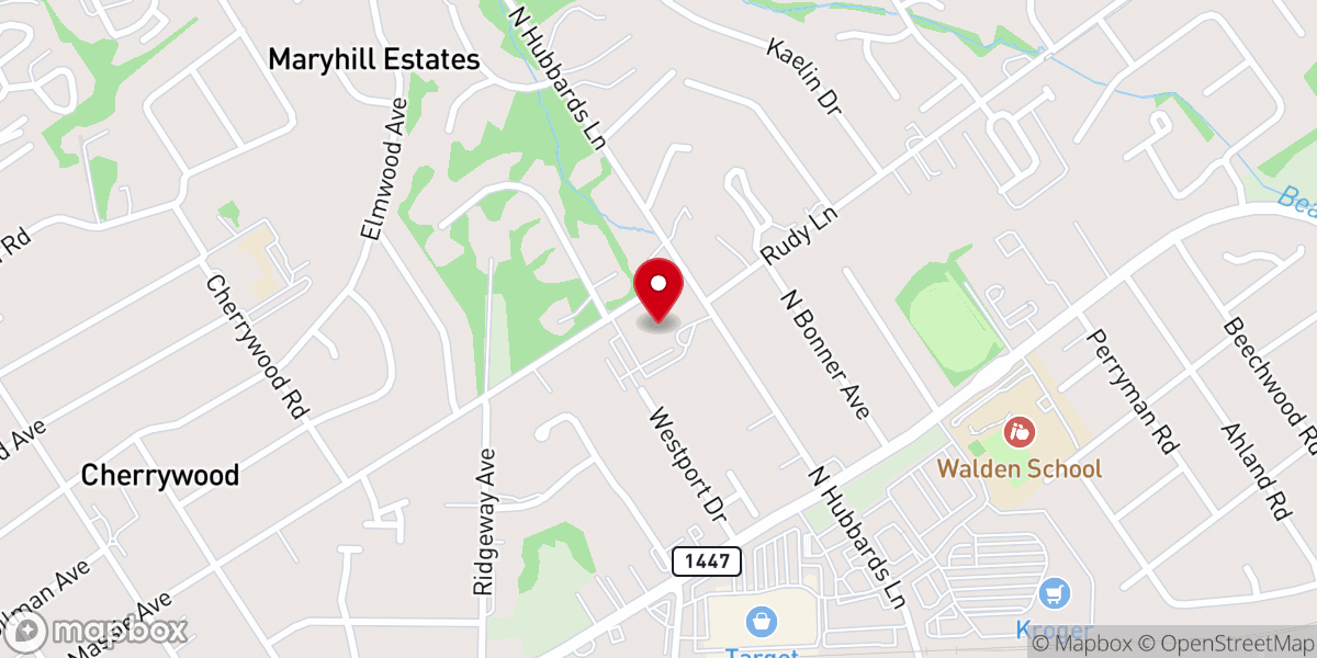 Map showing location of Saint Matthews Episcopal Church