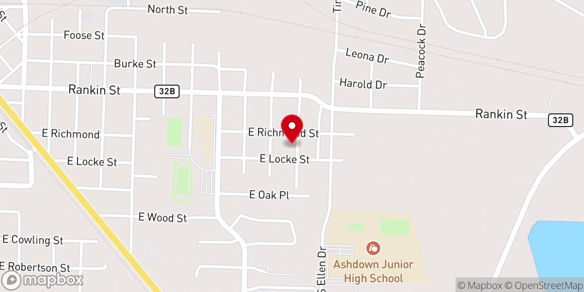 Map showing location of Ashdown United