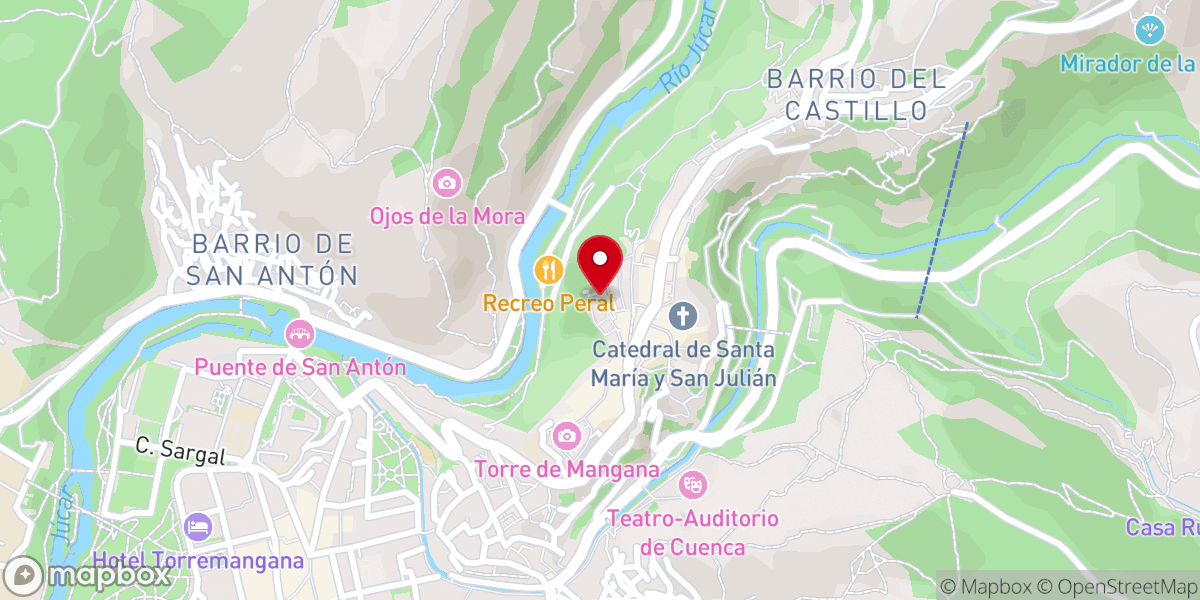 Map showing location of Iglesia de San Miguel