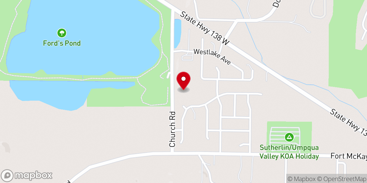 Map showing location of Calapooia Free Methodist