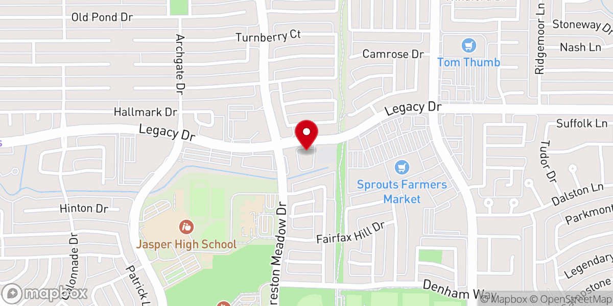 Map showing location of Atonement Lutheran Church
