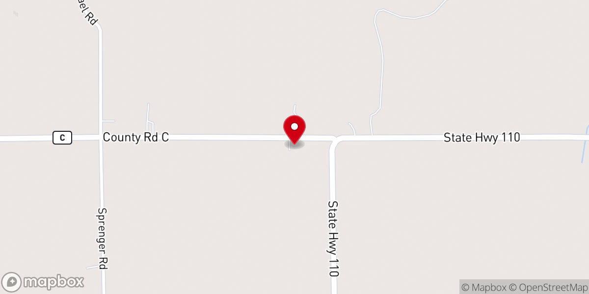 Map showing location of St. Paul's Lutheran Church