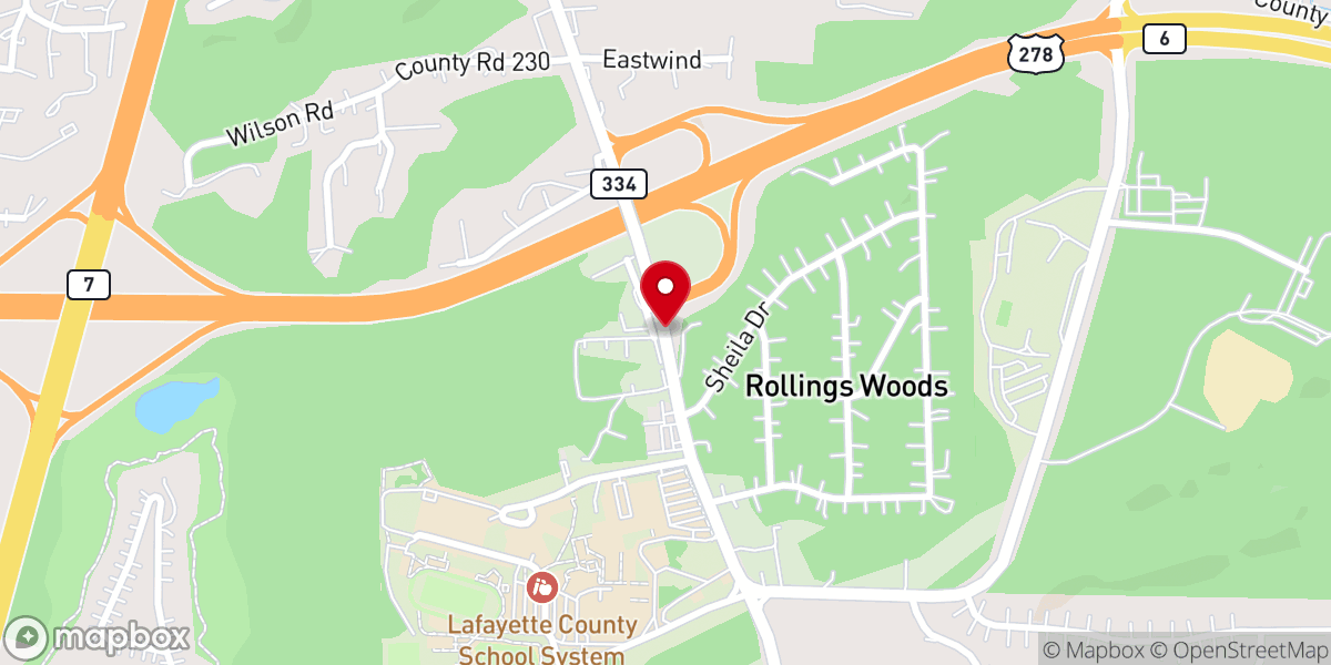 Map showing location of Community Church of Oxford