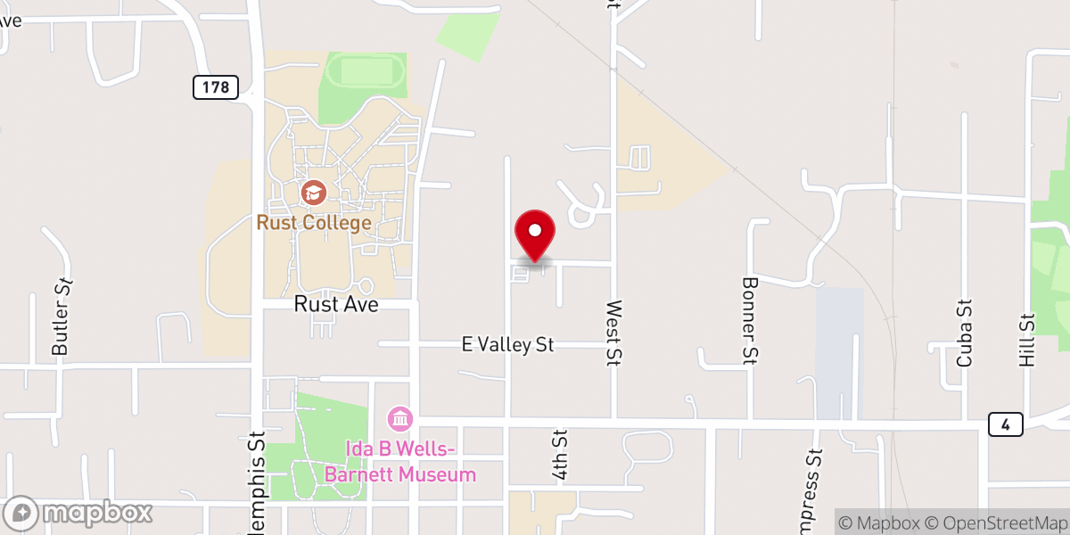 Map showing location of PROVIDENCE M.B. CHURCH
