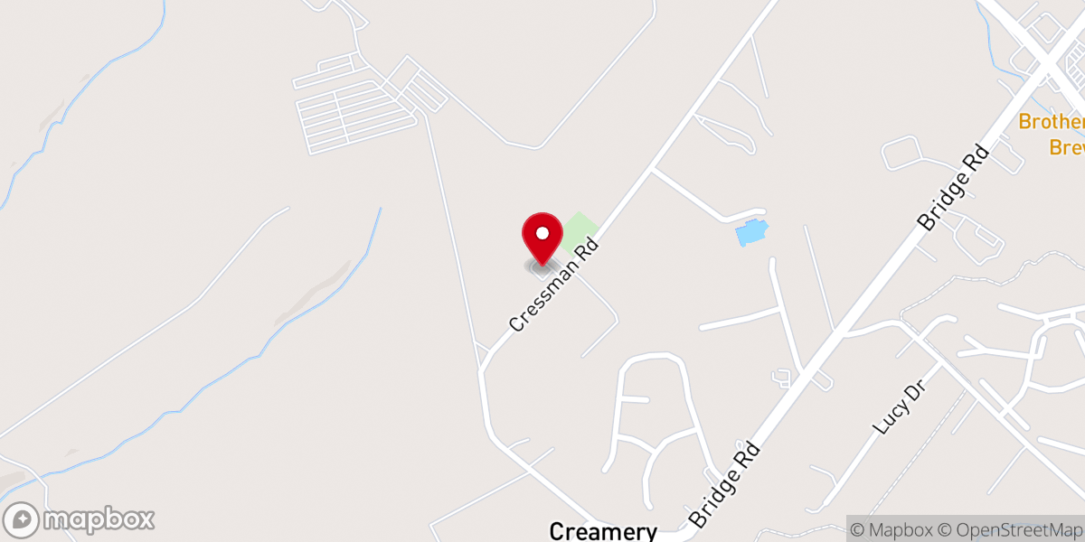 Map showing location of Wellspring Church of Skippack