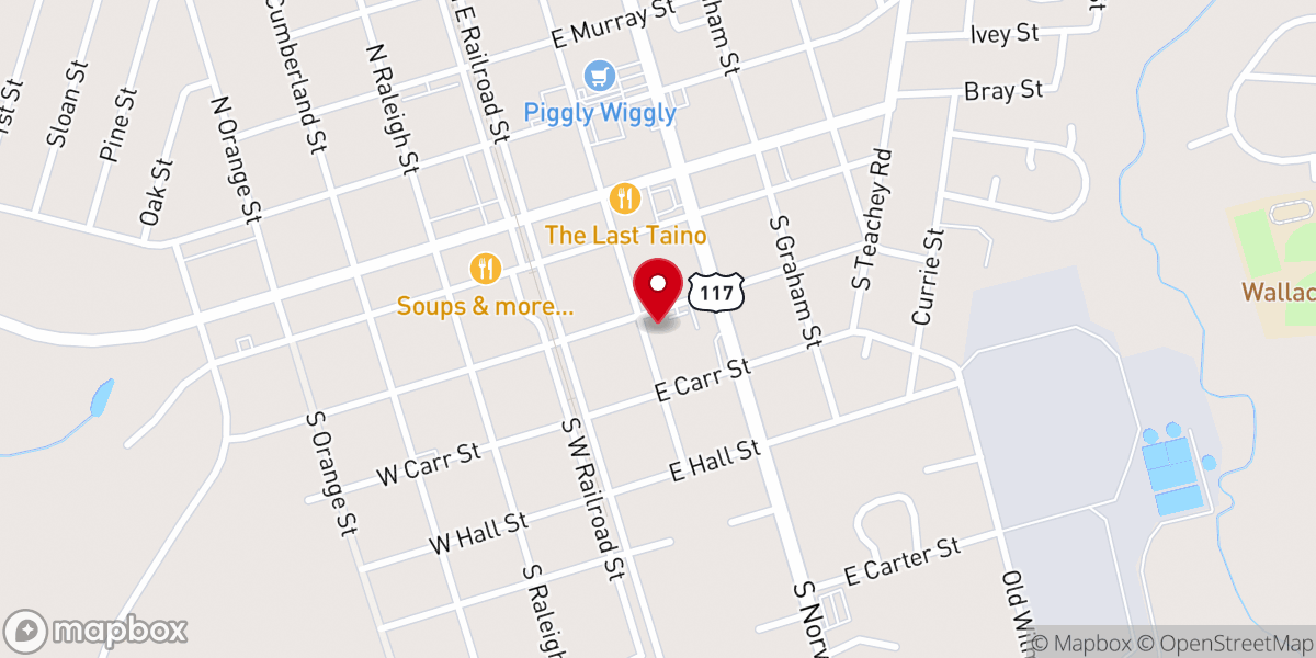 Map showing location of Charity Methodist Church