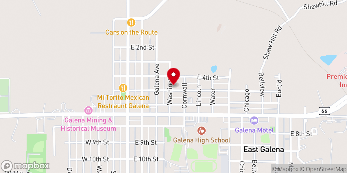 Map showing location of St. Mary's Episcopal Church