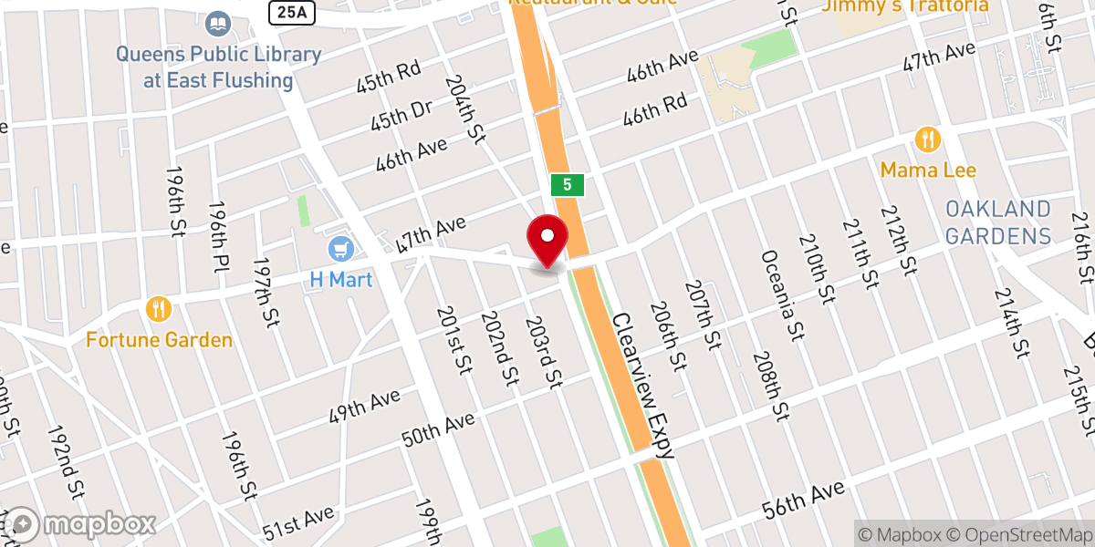 Map showing location of J Harvest Church