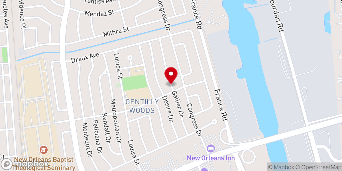 Map showing location of Holy Trinity Christian Baptist Church