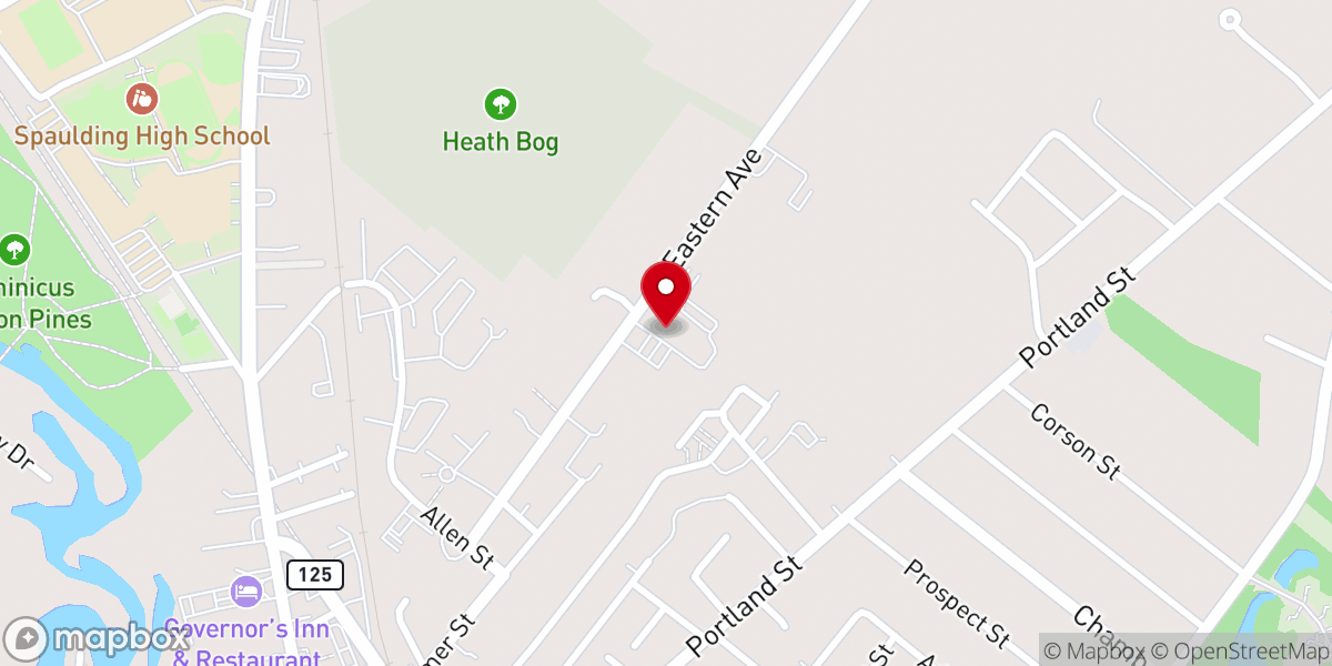 Map showing location of Heritage Chapel
