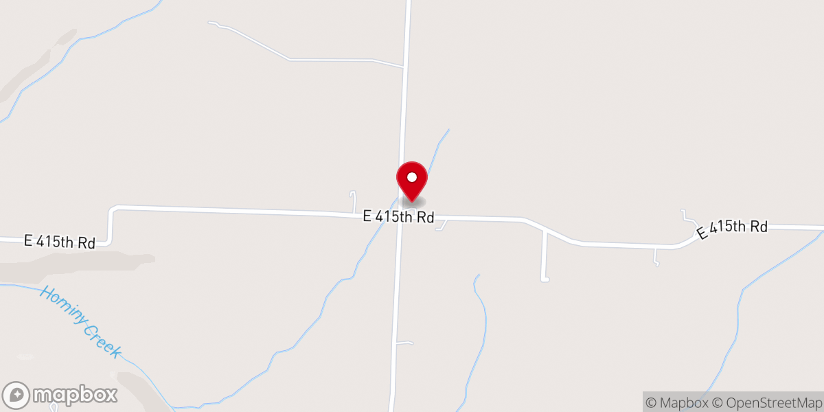 Map showing location of Pleasant View Church