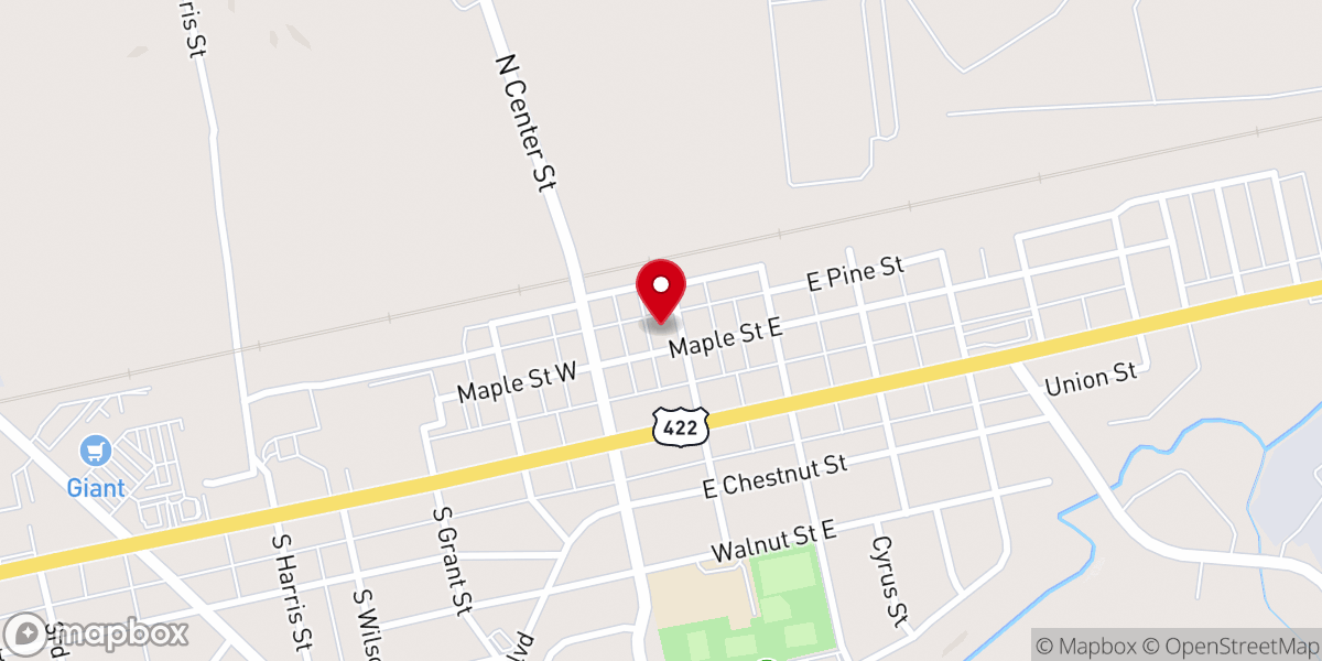 Map showing location of Emmanuel United Methodist Church