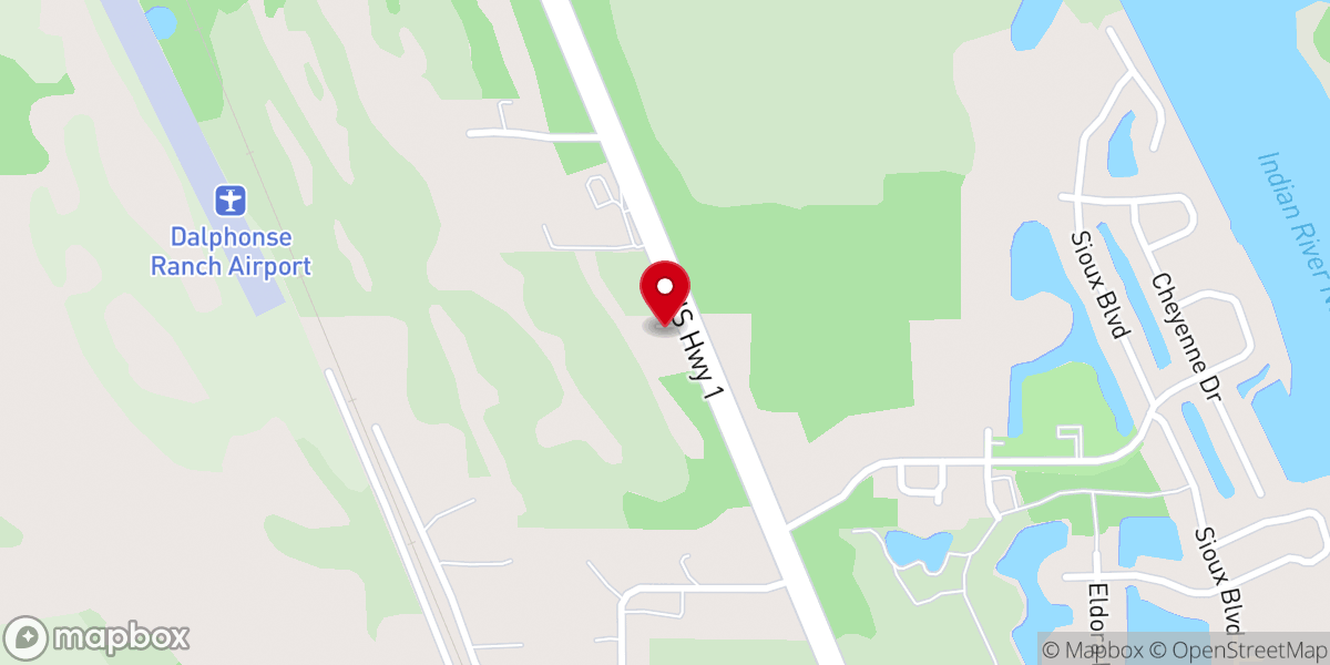 Map showing location of Oak Hill Church of the Nazarene