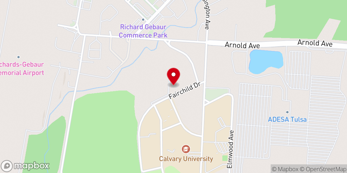 Map showing location of Blue River Bible Church