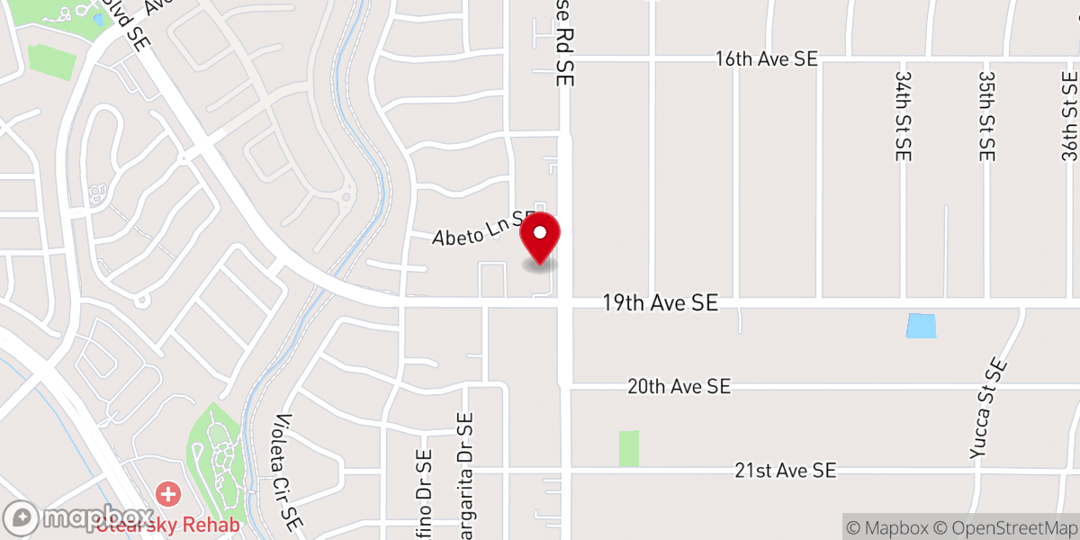 Map showing location of St. Paul's United Church of Christ