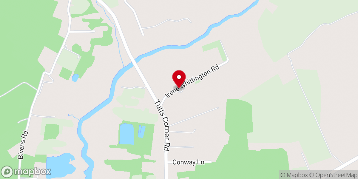 Map showing location of Mount Peer Church
