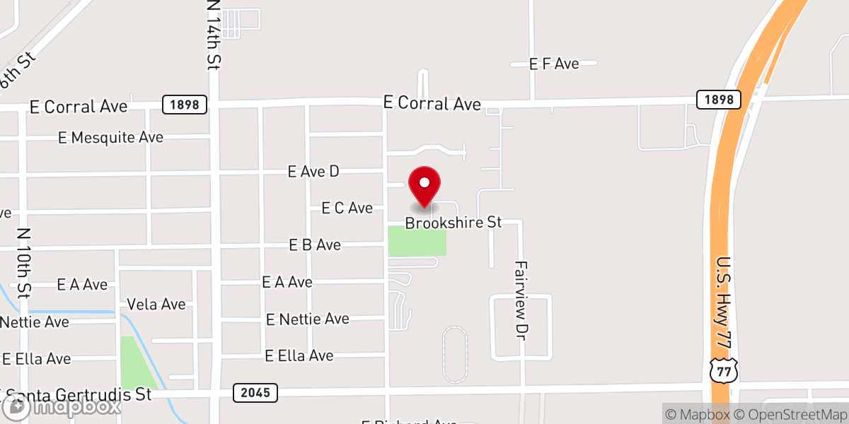 Map showing location of St Joseph Catholic Church