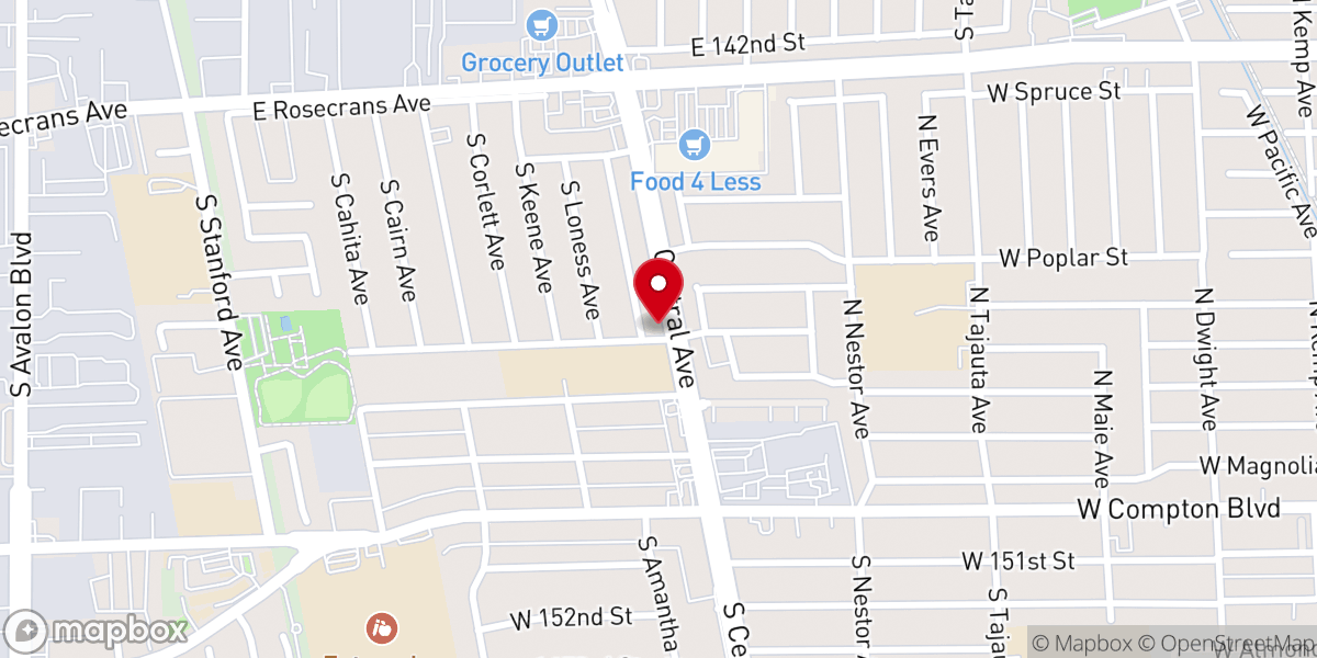 Map showing location of Community Baptist Church