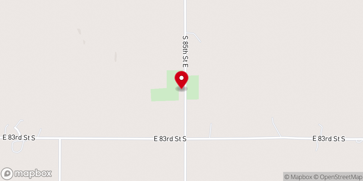 Map showing location of South Bethel Church