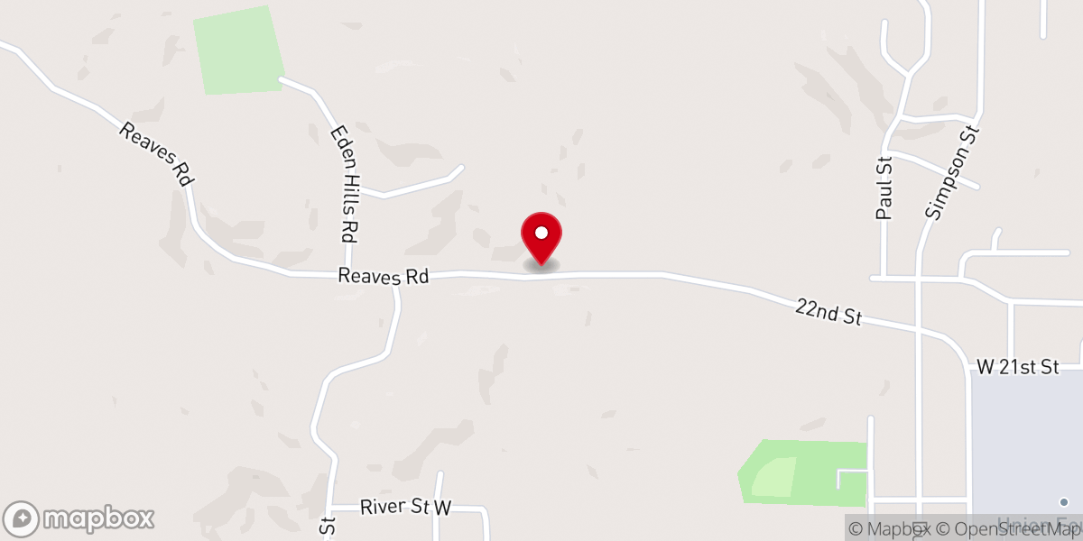 Map showing location of Mount Hermond Church